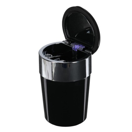 Torso car ashtray with backlight, skull, black-5