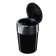 Torso car ashtray with backlight, skull, black
