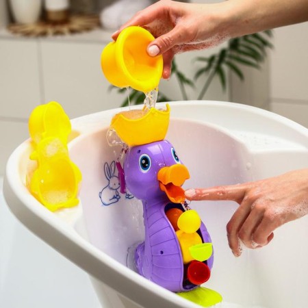 A set of bath toys "Mill. Sea hobby ", on a suction cup, a cup, crush me-2