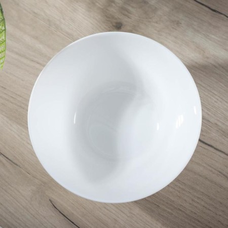 Glass -ceramic salad -glass zelie, d = 18 cm, white color-1