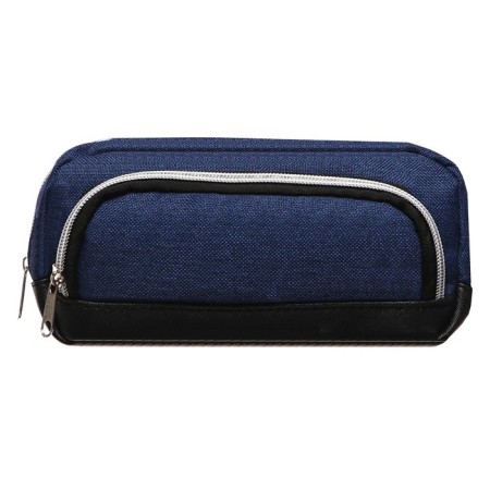 School Penal on the zipper Calligrata, 2 departments, jeans-1