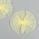 Decor for creativity "Bant from Fatin" yellow, 9 cm (set 2 pcs)