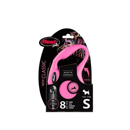 Roulette FLEXI New Classic S (up to 12 kg) 8 m cable, pink-1