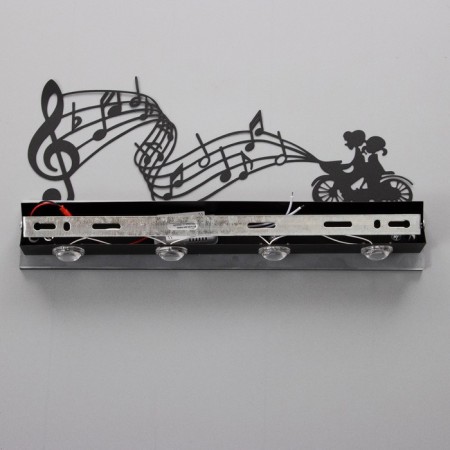 Bra "Song" LED 4000K 12W Black 38x20x4cm-8