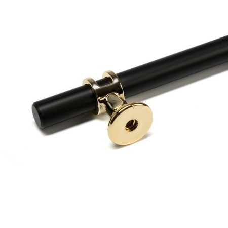 Cappio bracket handle, m/o 96 mm, d = 12 mm, plastic, gold/black color-5