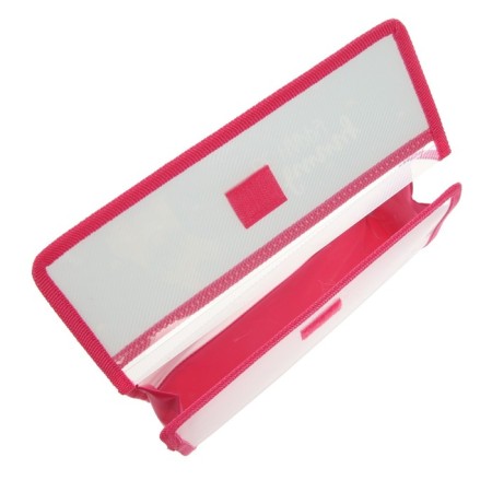 A5 notebook folder (230 x 190 x 50 mm), with Velcro valve, plastic/textiles, calligrata, "bulldog"-3