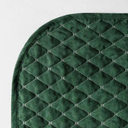 Bedspread with pillowcases "Tina", size 160x230 cm, emerald color-3