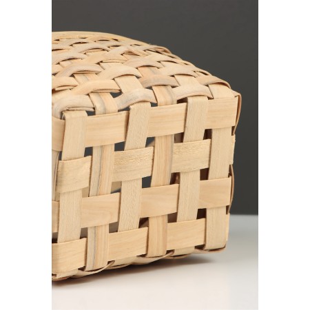 Wicker basket 23 x 16 x 12 cm, handle h = 12 cm, natural-6