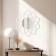 Wall mirror "petals", round, 49.5x49.5 cm, white with gold