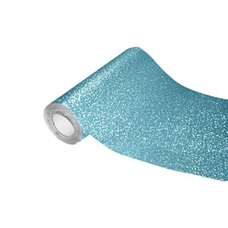 The film self -adhesive color Devente, 0.45 x 1 m, 100 μm, turquoise with sparkles-1