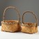 Set of wicker baskets, 22x11/30 cm, 17x9/26 cm, 2 pcs, sequoia