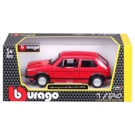 BBURAGO Volkswagen Golf MK1 GTI 1979, Die-Cast, 1:24, Red color-10