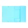 A4, 500 μm elastic band, calligrata, Pastel, spine of 20 mm, up to 150 sheets, embossing "sand", aquamarine