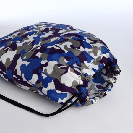 Back for shoes on a lace, blue color/camouflage-2