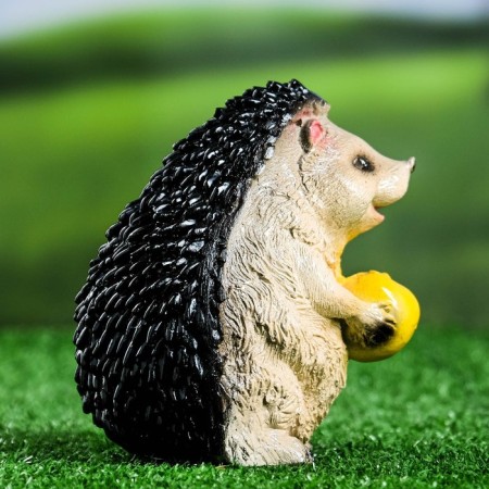 Garden figure "Hedgehog with apple" 15cm-4