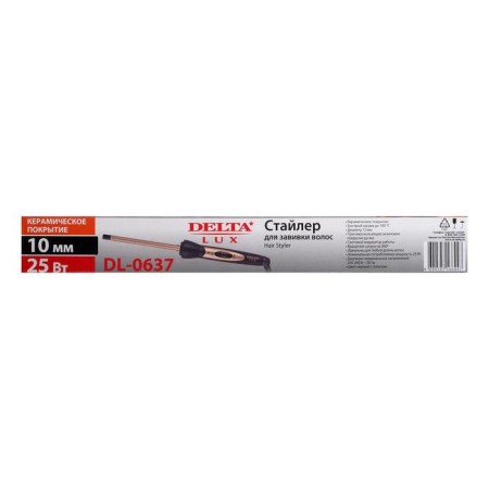 Delta Lux DL-0637, 25 W, 25 W, D = 10 mm, 180ºС, ceramic coating-5