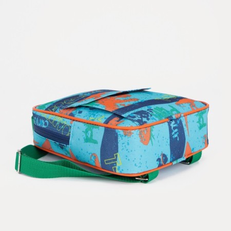 Baby backpack on lightning, turquoise color-6