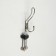 Furniture tundra hook TKT002, three -rod, bronze, 4 pcs TMP