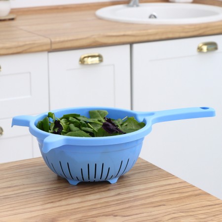 A colander of kitchen, 1.6 l, d = 19 cm, color mix-1