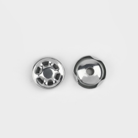 KEPA button, covered, d = 13 mm, silver color, price per 1 piece-2