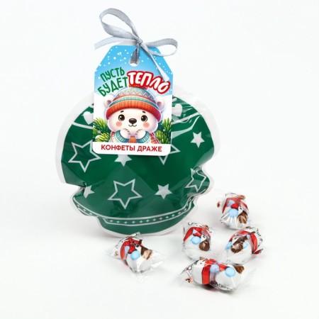 New Year. Drysteu sweets in the former package “Let it be warm” 50 g.-1