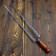 Double fork-Shampur with a wooden handle, with a pattern, 60cm