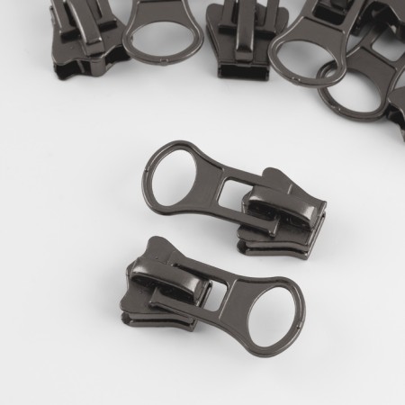 Automatic castle for lightning "Tractor", No. 8, 10 pcs, color black nickel