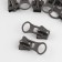 Automatic castle for lightning "Tractor", No. 8, 10 pcs, color black nickel