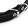 Collar "comfort" combined (polyester, artificial leather), 45 x 2 cm, Osh 33-39 cm, black 60