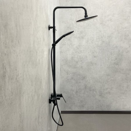 Shower system Comforty FF071R-CMT, black matte color-1