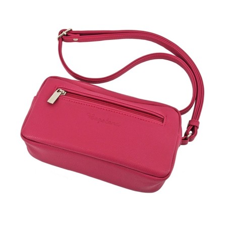 Female bag, artificial leather, dark pink 20x6x12 cm-2