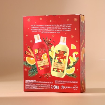 Gift set New Year: shower gel and bath foam, 2x300 ml, New Year-7