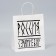 Gift package with jokes, "God is with us", white, 24 x 14 x 28 cm