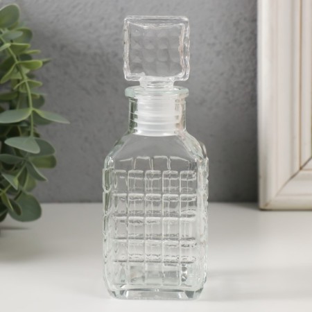 Diffusor for essential oils with a “square” lid 100 ml transparent 4.5x5x13.5 cm-1