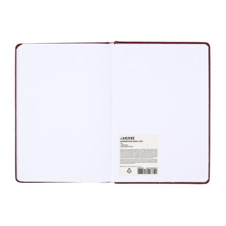 Telephone book A5, 64 sheets of Devente.wild, a solid cover of artificial leather, cream block 70 g/m2, burgundy-10