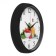 Wall clock, series: kitchen, "vegetables and oil", smooth move, d-26.5 cm