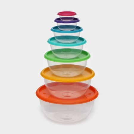 Set of bowls "Rainbow", 7 pcs, color mix-1
