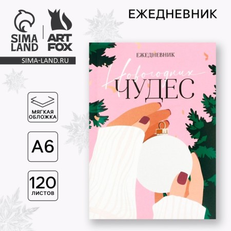 New Year. Diary A6, 120 L "New Year's miracles"