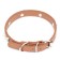 Collar "bows and rhinestones", 38 x 1.5 cm, Osh 27-33, brown