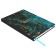 Notepad A5 96 sheets in a cage, Gold Floral Pattern, solid cover, matte lamination, software, selective varnish, elastic band, lies, lies, block 70 g/m2