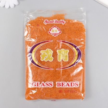 Glass beads 12/0 "orange" transparent 450 gr-2