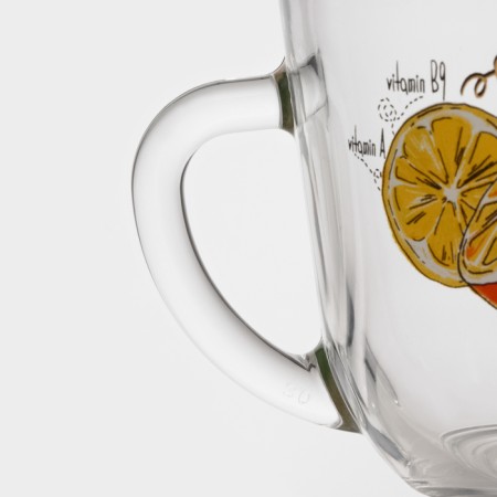 Glass Glass "Useful Fruits", 200 ml, mix-9