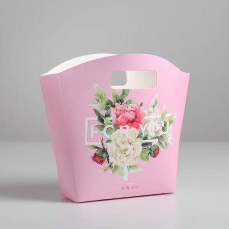Gift package, packaging, "With Love", 23 x 22 x 6 cm
