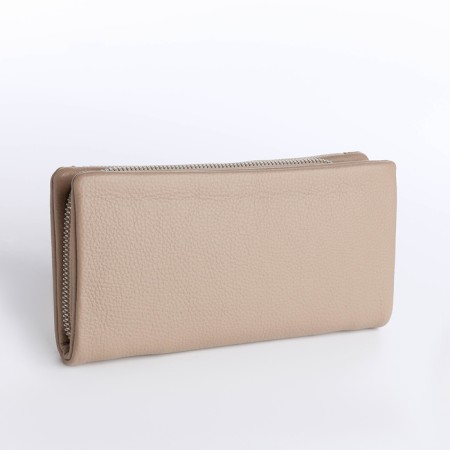 Women's wallet with lightning, beige color