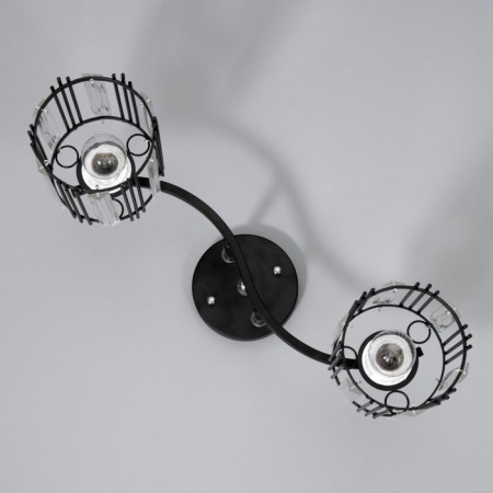 Astril chandelier 2he27 40W Black 45.5x12.5x28.5cm Bayerlux-4