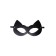 Mask "cat", leather, black
