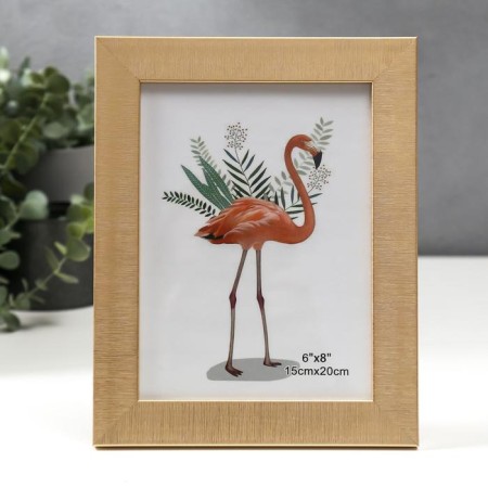 Photo frame plastic 15x20 cm "Sandless threads" gold 24x19 cm