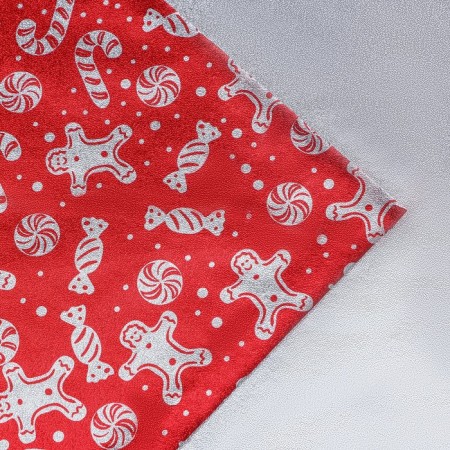 Palette packaging foil "snowman", 70 × 50 cm, red-1
