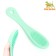 Toothbrush for dogs on a finger, silicone, 14 cm, mint