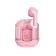 Wireless headphones Air31, TWS, vacuum, BT 5.0, 45/230 mAh, transparent, pink